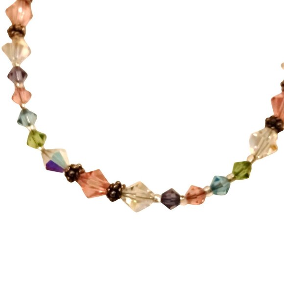 Swarovski Crystal Bracelet Rainbow Elegant Boho 7 inch - Picture 2 of 3